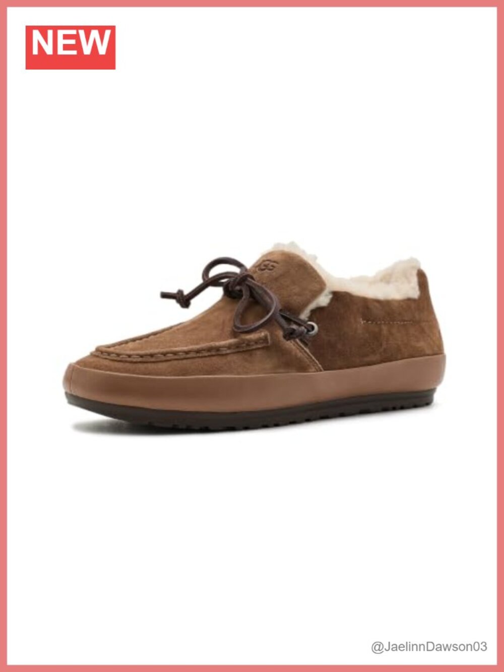 Women's Suede Slippers Fur Lined Slip-On with Mocc
